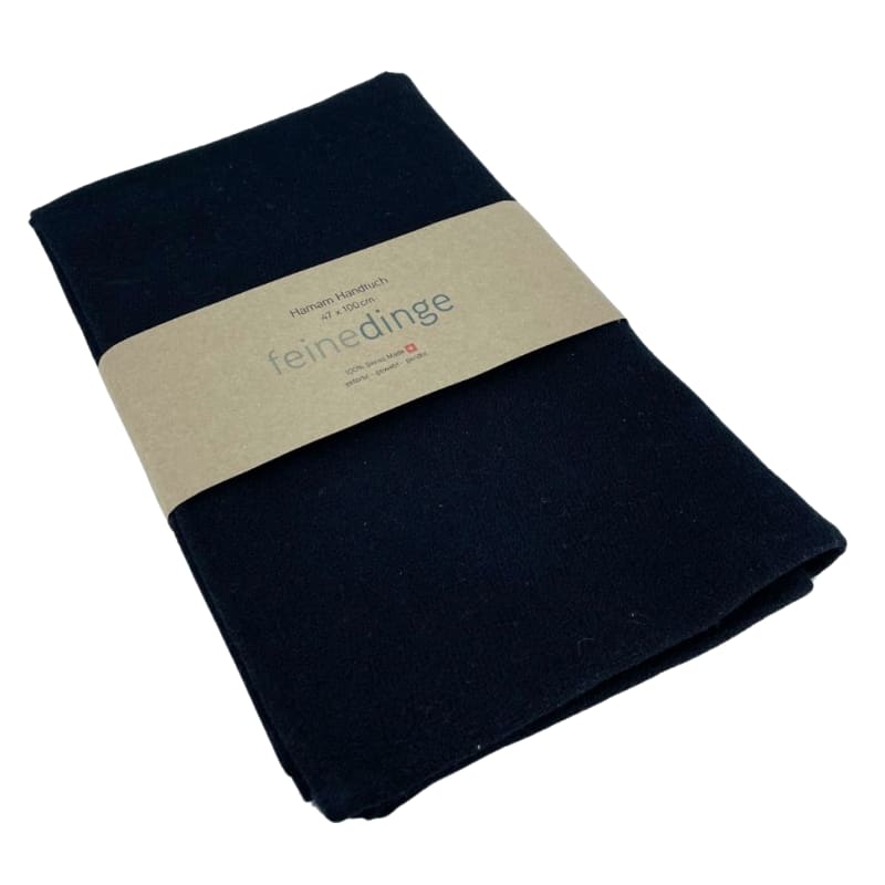 MEYER-MAYOR Hamam Handtuch, uni 47x100cm, schwarz