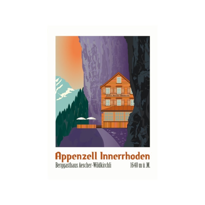 s.wert Sticker A7 Appenzell Innerhoden Berggasthaus