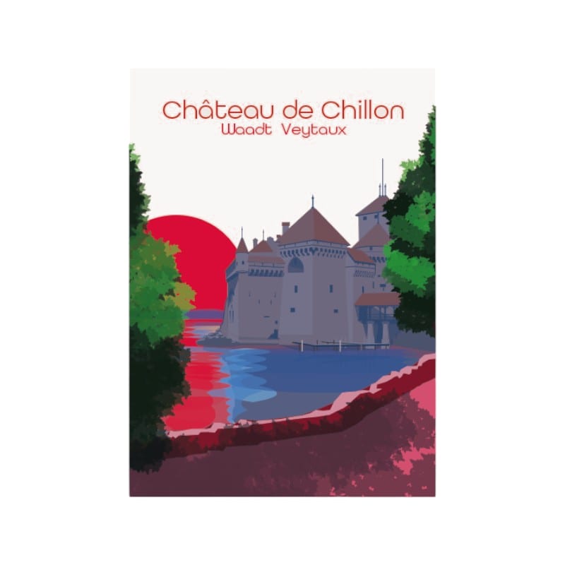 s.wert Sticker A7 Waadt Schloss Chillon