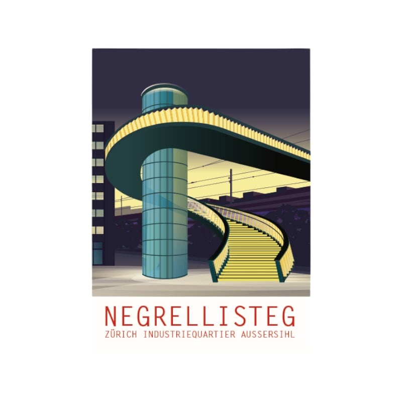 s.wert Sticker A7 Zürich Negrellisteg