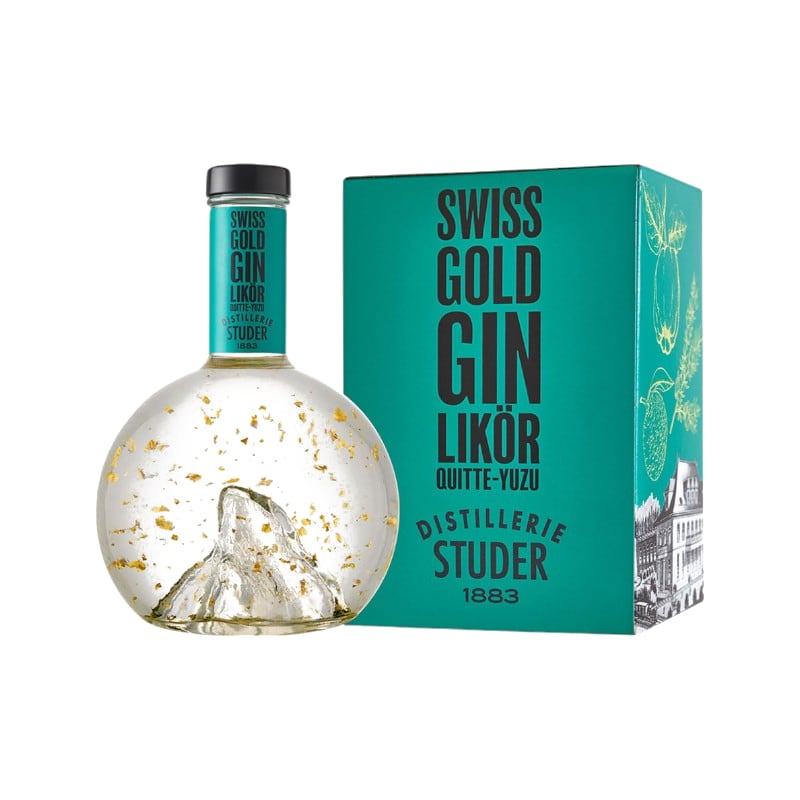 STUDER Gin Quitte-Yuzu mit echtem Goldflitter 24 ct. 70cl