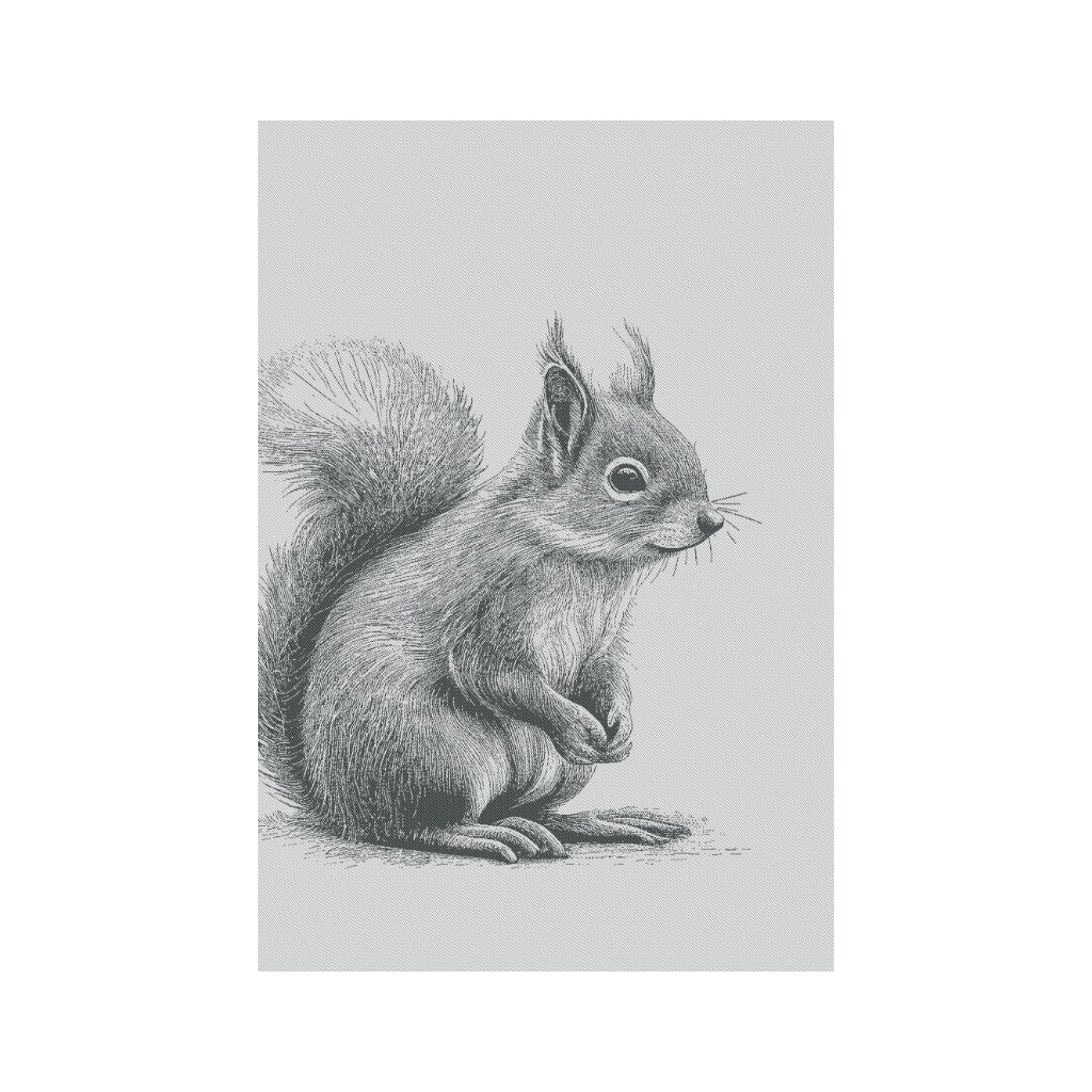 mumix Küchentuch Eichhörnchen, schwarz