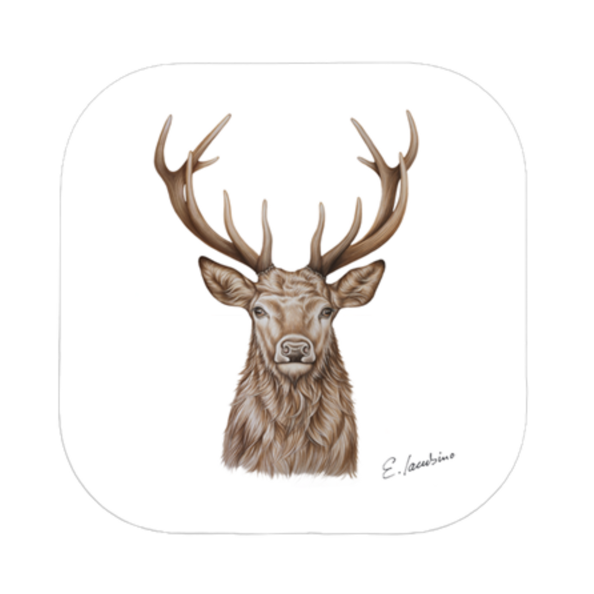 creanorm Untersetzer Hirsch, 10x10cm