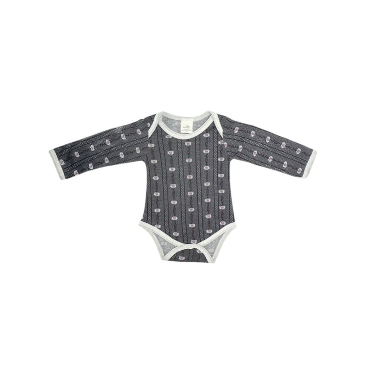KOWI Fashion Baby-Body Edelweiss, Langarm "Grau"