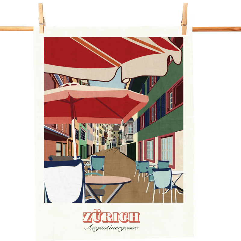 s.wert Geschirrtuch Zürich Augustinergasse