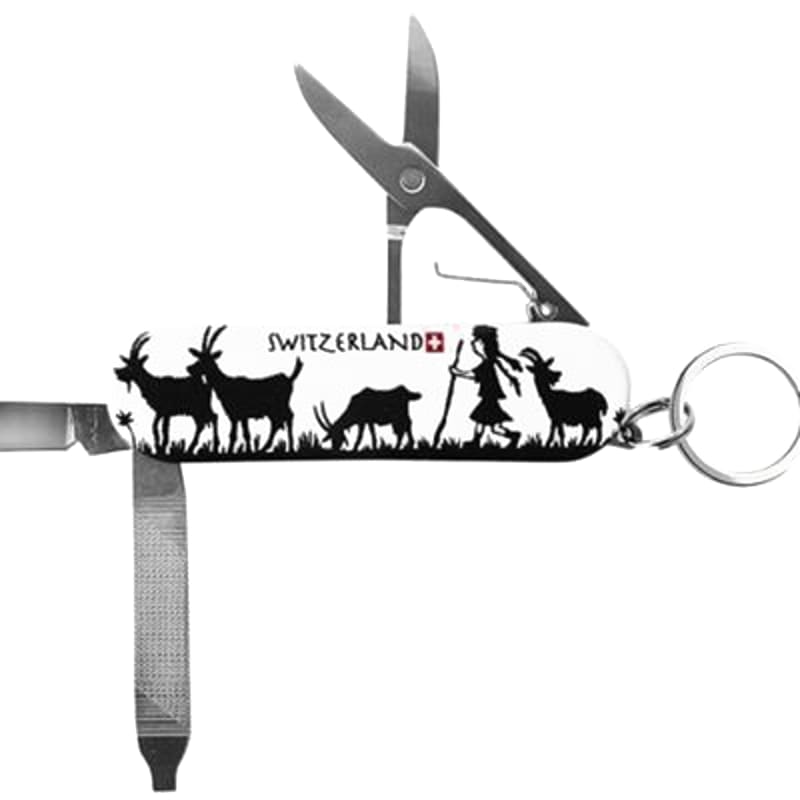 creanorm Schlüsselanhänger Messer mit Scherenschnitt