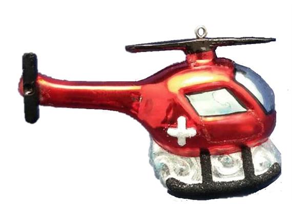 creanorm Glas Ornament Helikopter