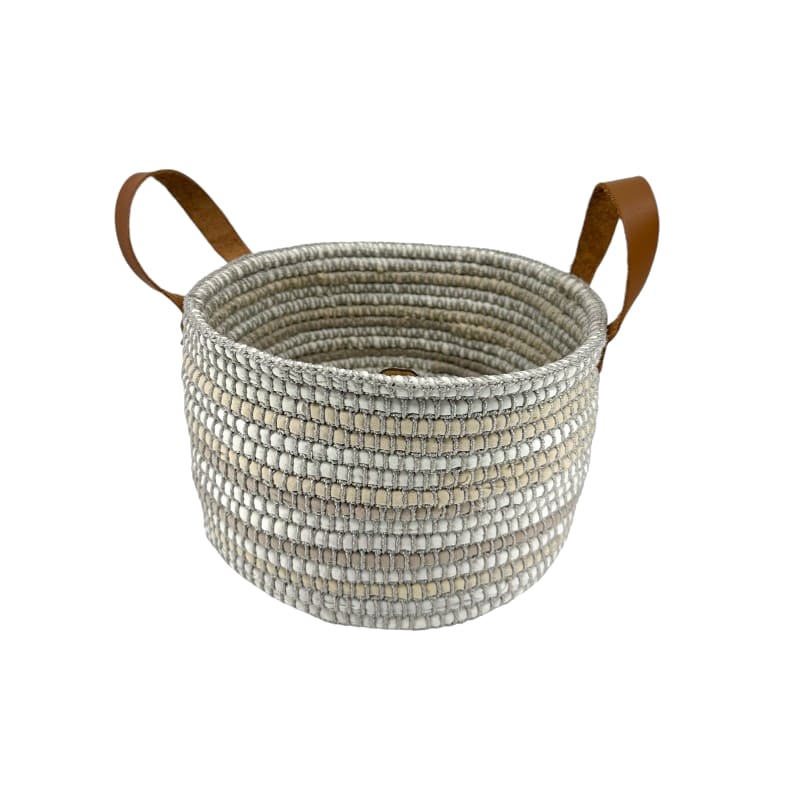 Kendaka Korb mit Lederhenkel klein