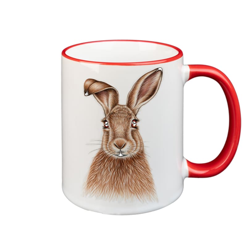 creanorm Tasse Hase, rot, 330ml