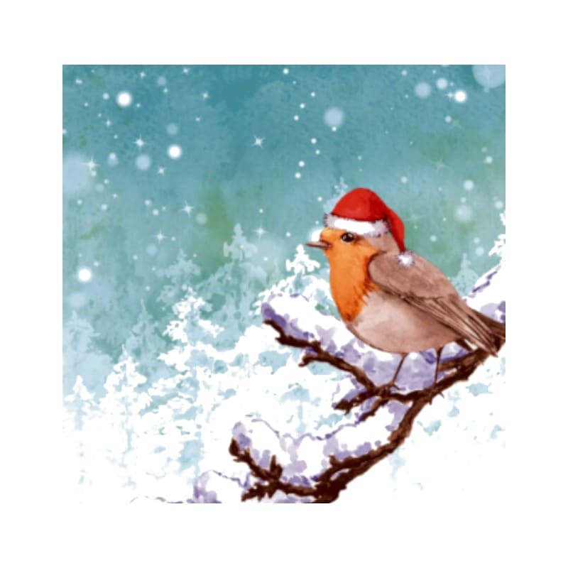 Wimmel Servietten 33x33 cm - Robin Snow