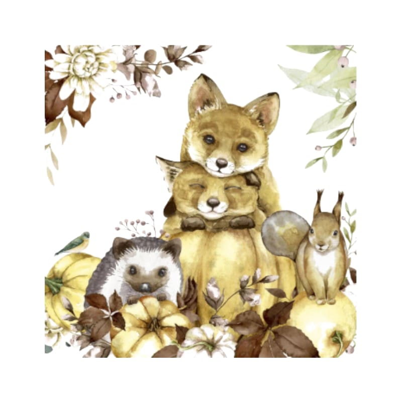 Wimmel Servietten 33x33 cm - Nature Cuteness