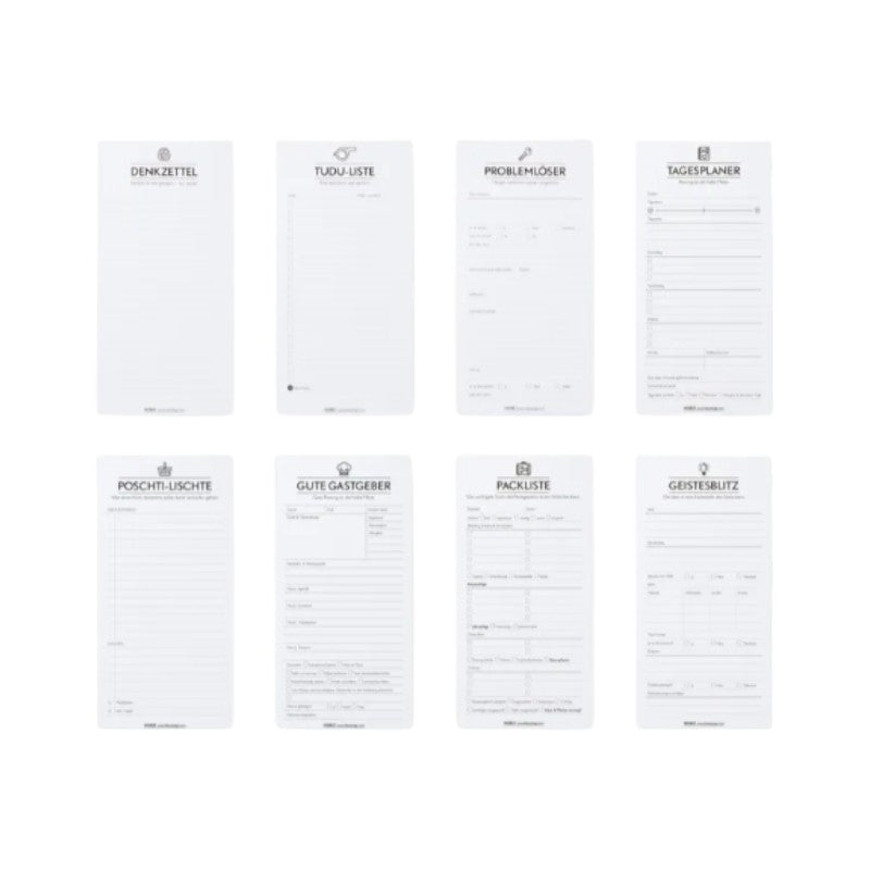 Notizblock Poschti-Lischte