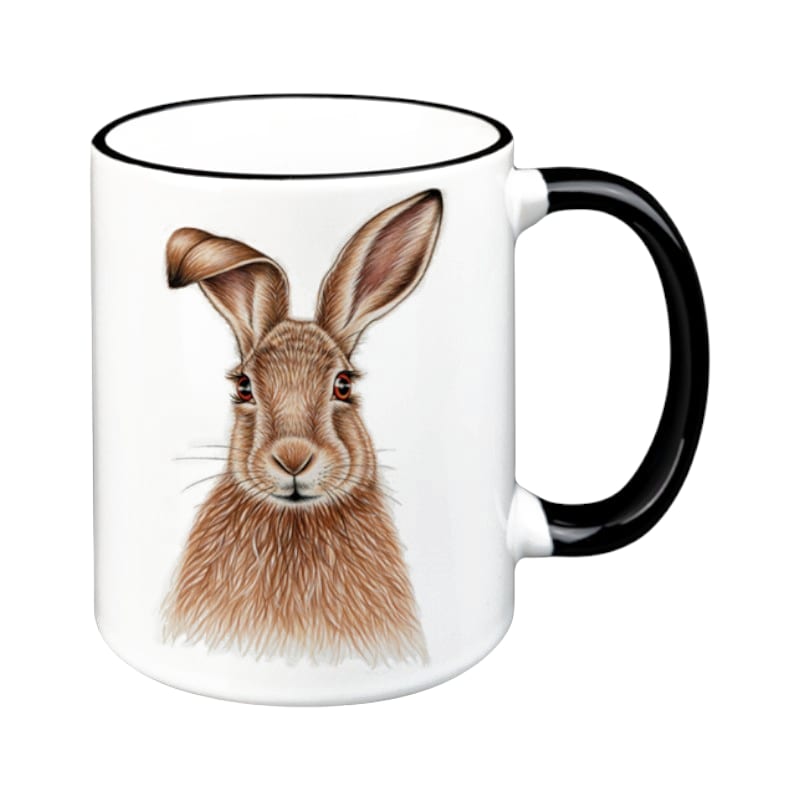 creanorm Tasse Hase, schwarz, 330ml