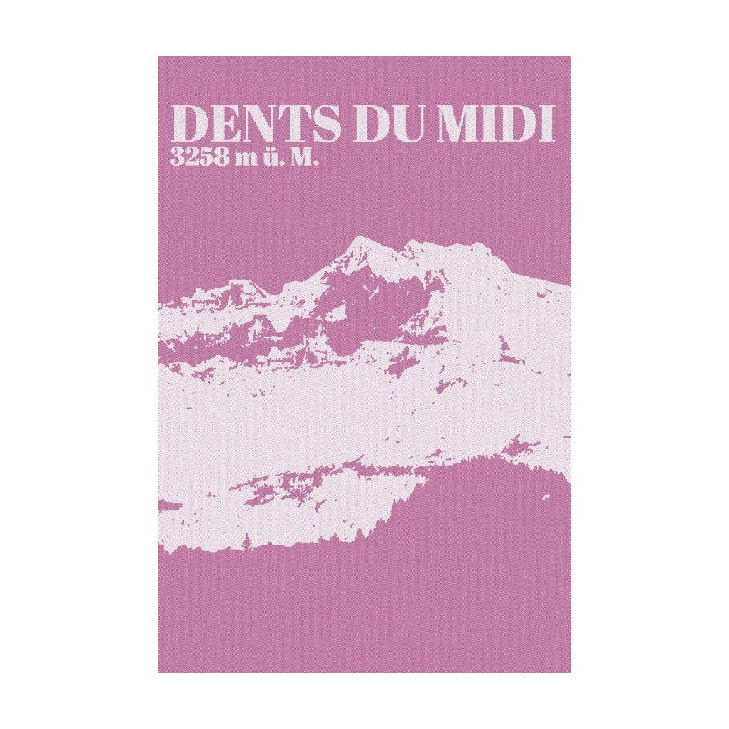 KULTSCHTOFF Berg Küchentuch Dents du Midi