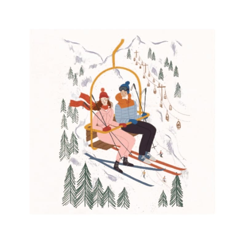 Wimmel Servietten 33x33cm Zermatt