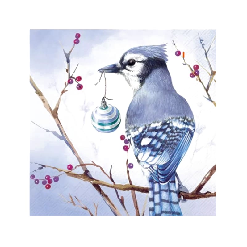 Wimmel Servietten 33x33cm BLUE JAY blau