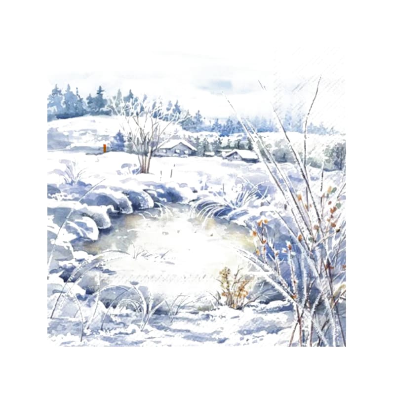 Wimmel Servietten 33x33cm FROSTY LANDSCAPE