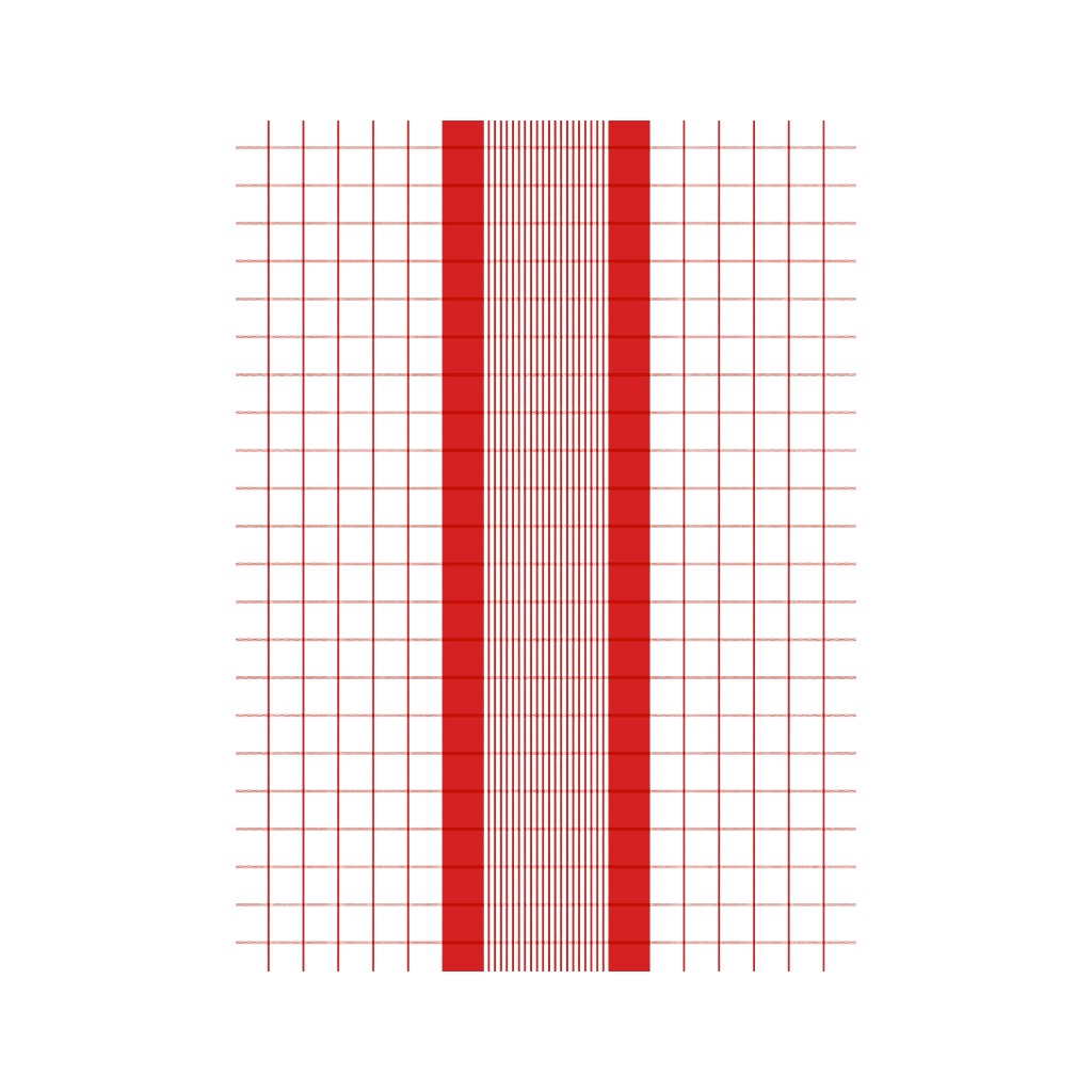 MEYER-MAYOR Geschirrtuch Karo Borde Recycling, rot