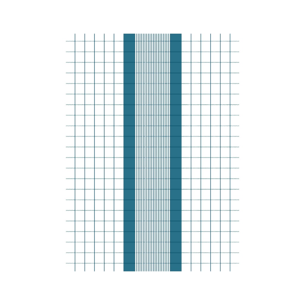 MEYER-MAYOR Geschirrtuch Karo Borde Recycling, türkis
