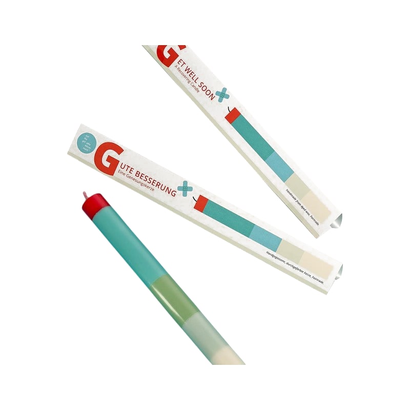 Fidea Design Stabkerze Gute Besserung, ⌀ 2.2 cm
