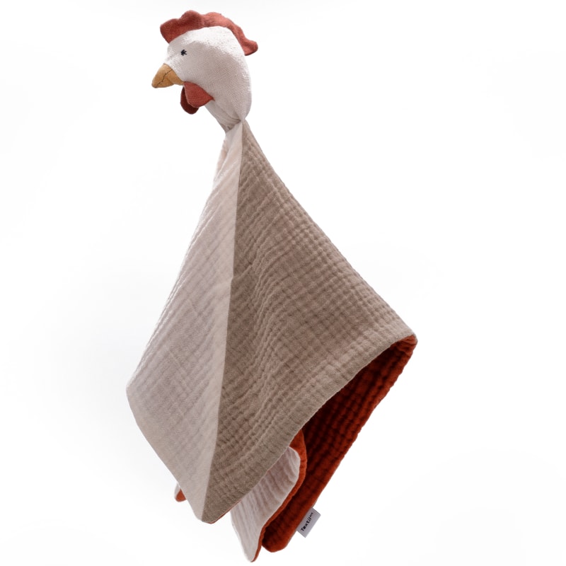 Textilart-Noveos Huhn - Schmusetuch