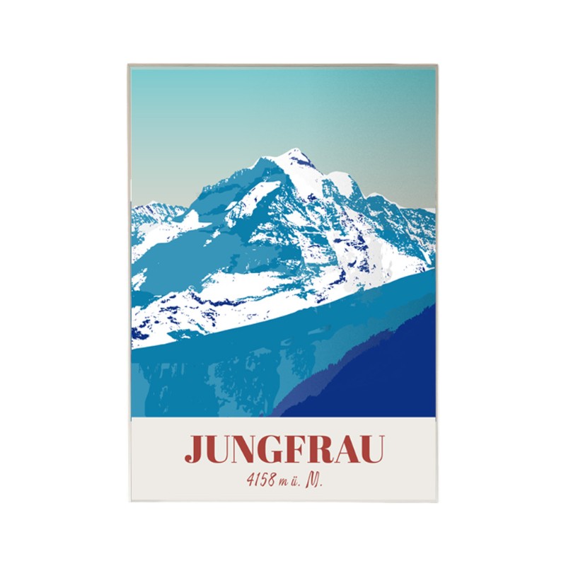 s.wert DIN A3 Poster Berner Alpen Jungfrau