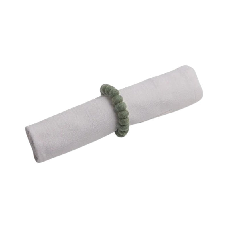 Gry & Sif Serviettenring Filz 2er Set, grün