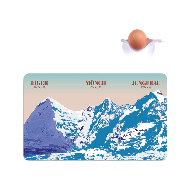 s.wert Frühstücksbrett Berner Alpen Eiger, 23.3 x 14.3 cm