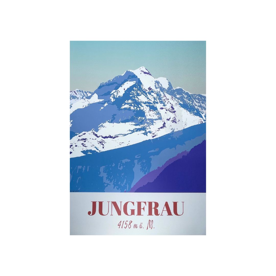 s.wert DIN A2 Poster Berner Alpen Jungfrau