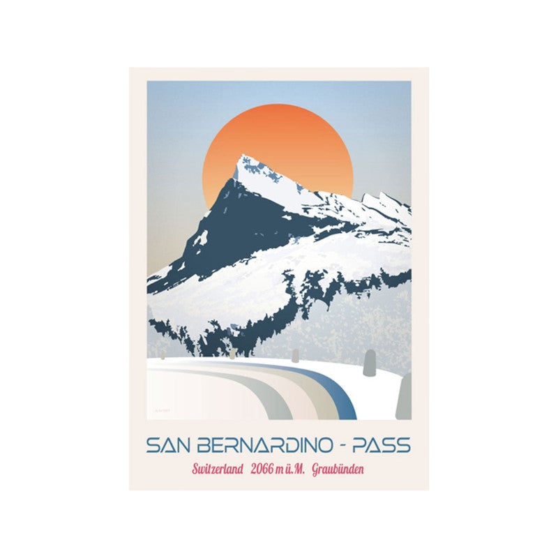 s.wert DIN A2 Poster Graubünden San Bernadino