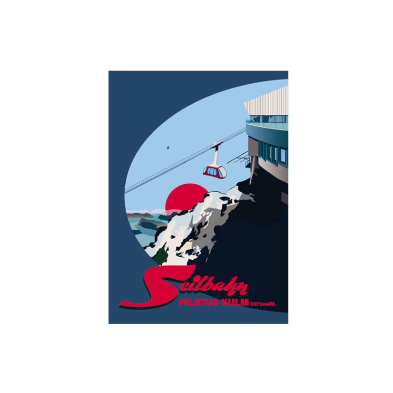 s.wert DIN A2 Poster Luzern Seilbahn