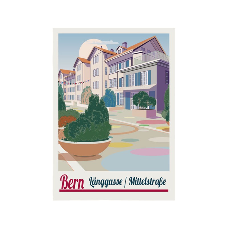s.wert DIN A2 Poster Bern Länggasse-Mittelstr