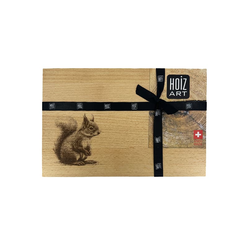 mumix Schneidebrett Eichhörnchen, Buche, 30x20 cm