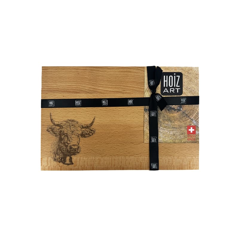 mumix Schneidebrett Kuh, Buche, 30x20 cm