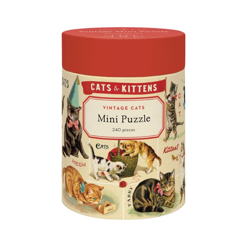 Cavallini Vintage Cats Mini Puzzle, 240 Stück
