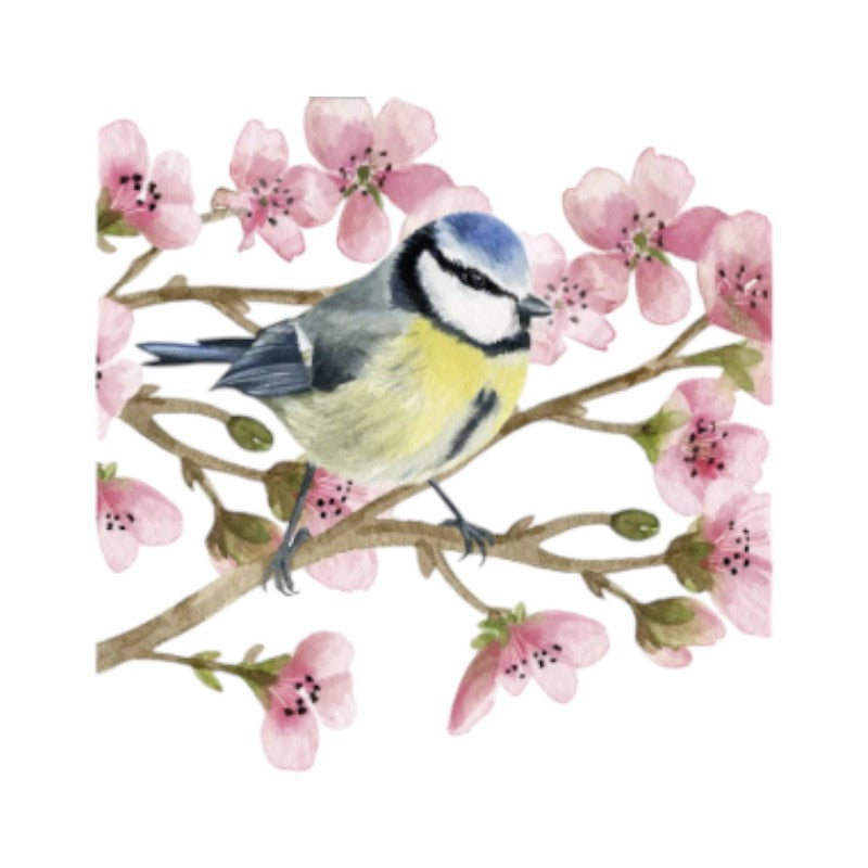 Wimmel Servietten - Oiseau Printemps Napkin 33x33 cm