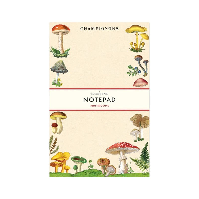 Cavallini Pilze Schreibblock