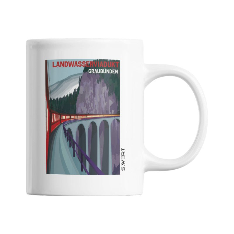 s.wert Tasse Graubünden Landwasserviadukt