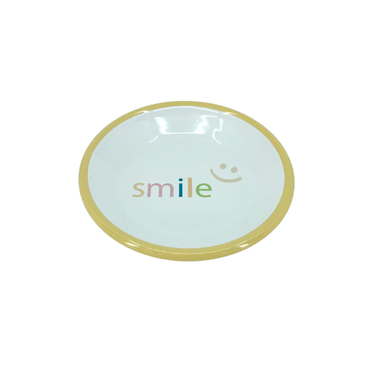 mumix Emaille Teller Smile Ø 12 cm, gelb