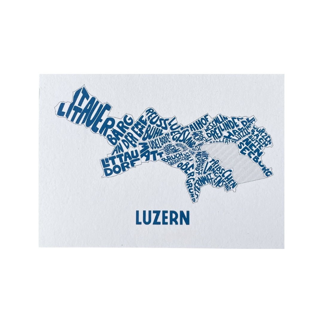 Atelier Avantgarde Postkarte A6 Luzern