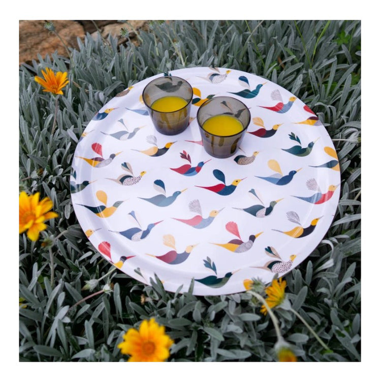 HappyTrays Serviertablett rund "Ally and friends", Ø 46cm