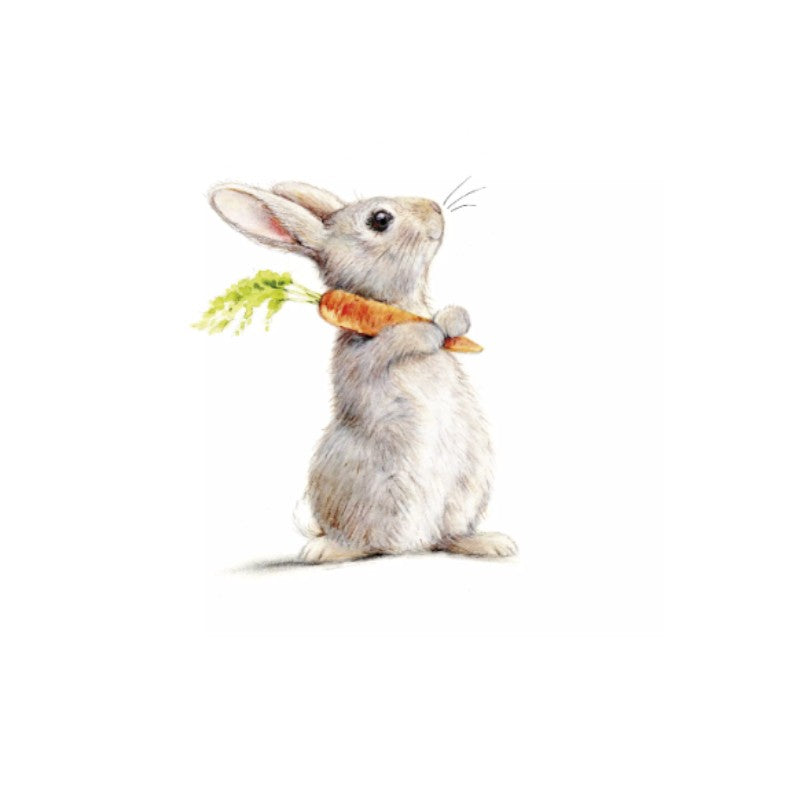 Wimmel Servietten 33x33 cm - Rabbit & Carrot Napkin