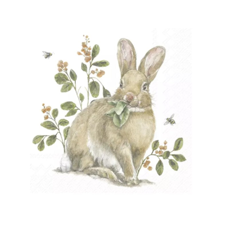 Wimmel Servietten 25x25 cm - GARDEN BUNNY