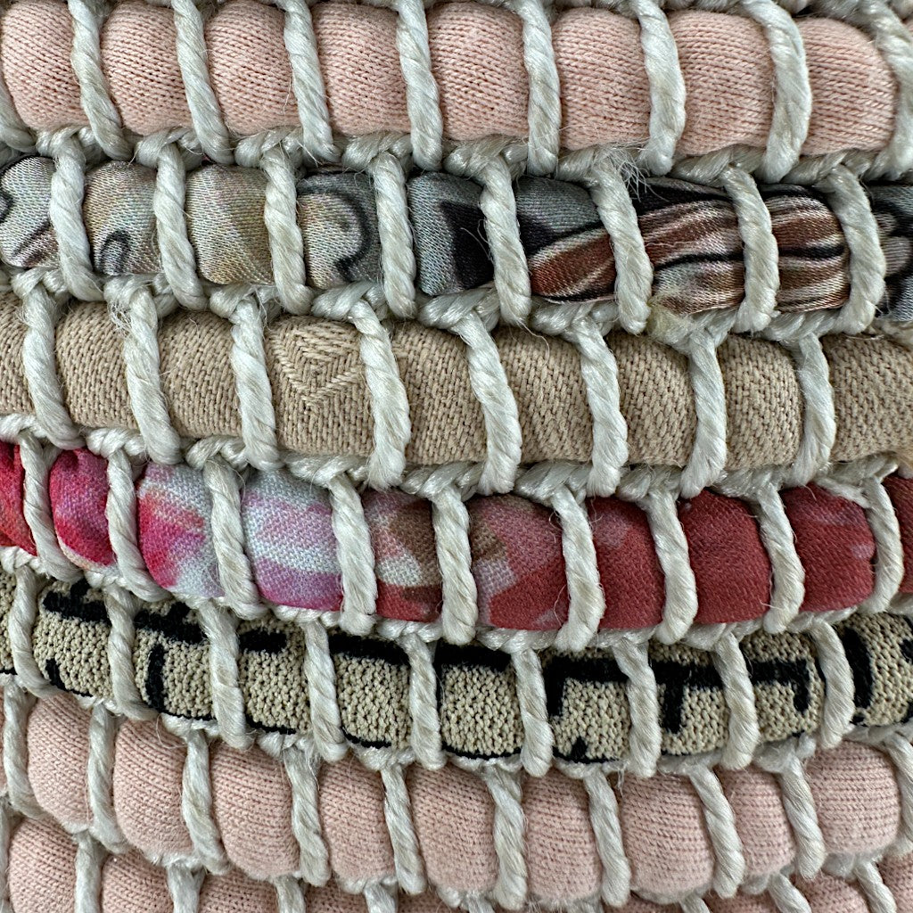 Kendaka Korb mit Lederhenkel Gewürzbeige