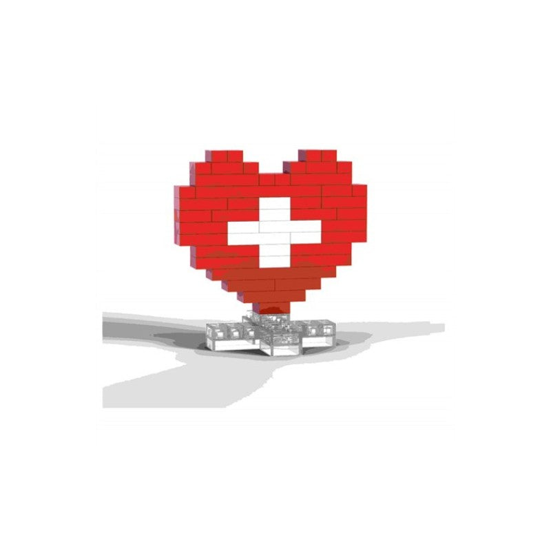 creanorm Brixies Postkarte Schweiz Herz mit Bergen