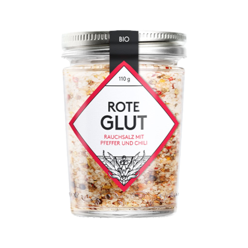 Rote Glut Bio Gewürzsalz mit Pfeffer und Chili, 110 g