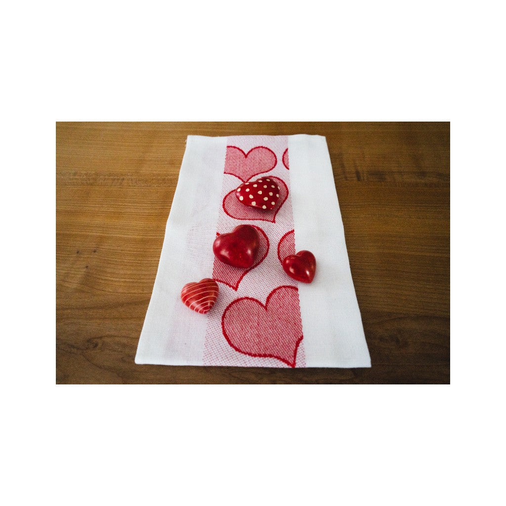 MEYER-MAYOR Geschirrtuch rote Herzen