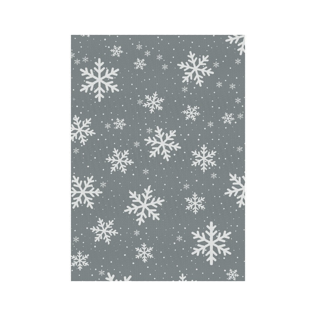 MEYER-MAYOR Geschirrtuch Schneeflocken allover, grau