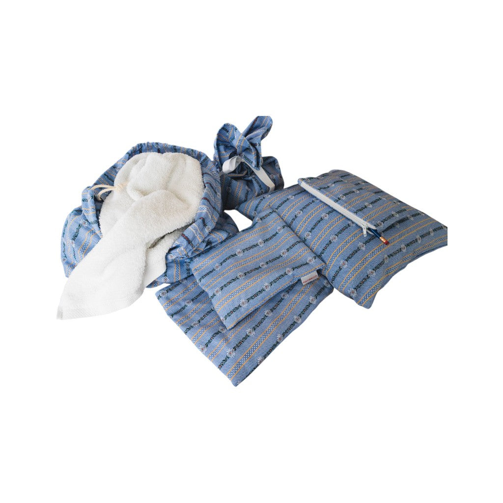 KULTSCHTOFF Etui Edelweiss, blau