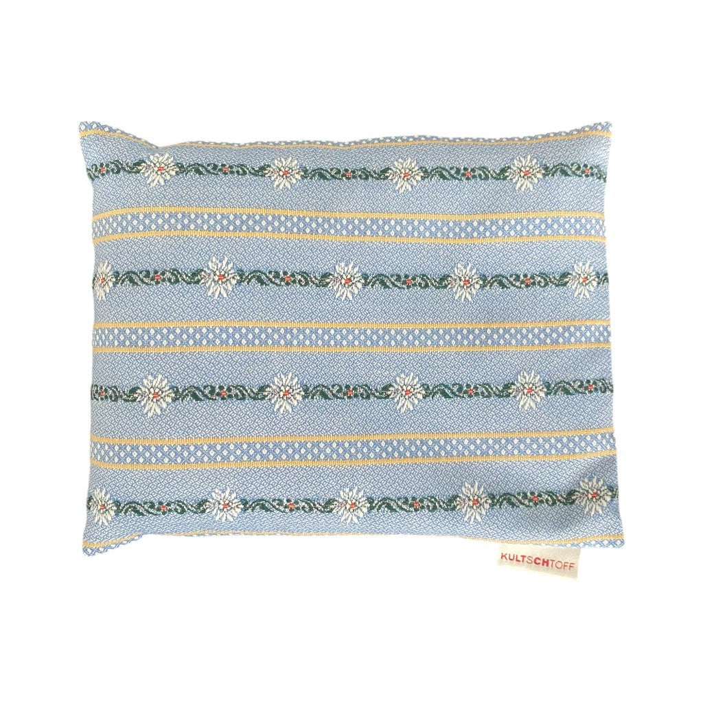 KULTSCHTOFF Chriesisteinkissen Edelweiss, blau